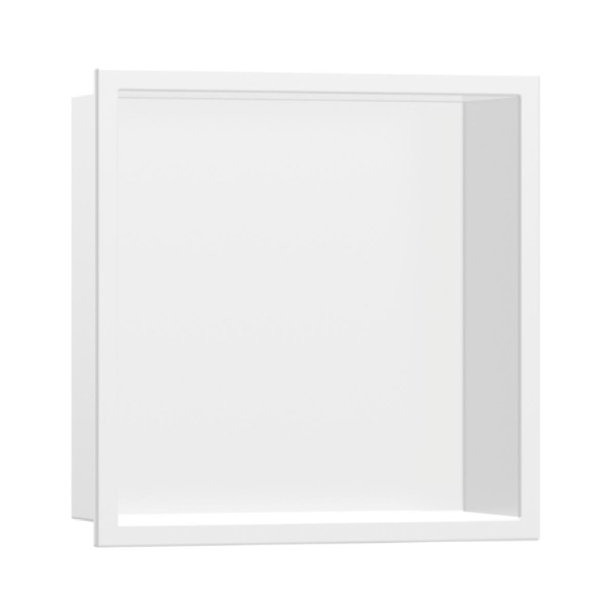 Hansgrohe XtraStoris Original Duvar nişi entegre çerçeveli 300/300/100 Satin Beyaz