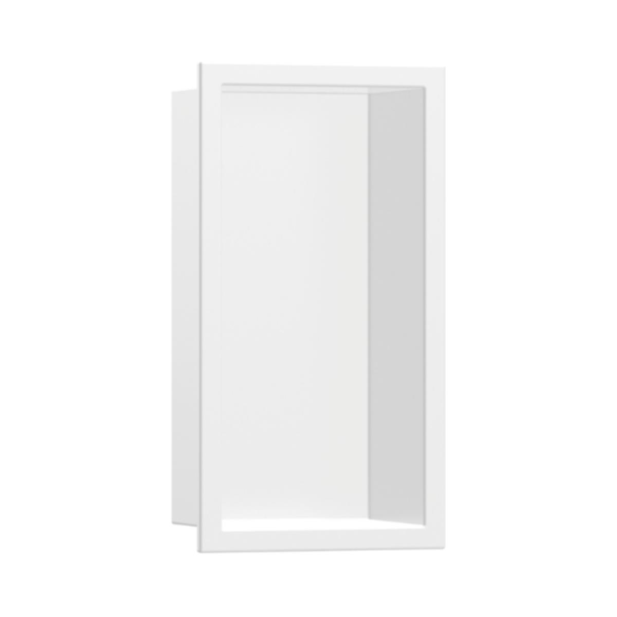 Hansgrohe XtraStoris Original Duvar nişi entegre çerçeveli 300/150/100 Satin Beyaz