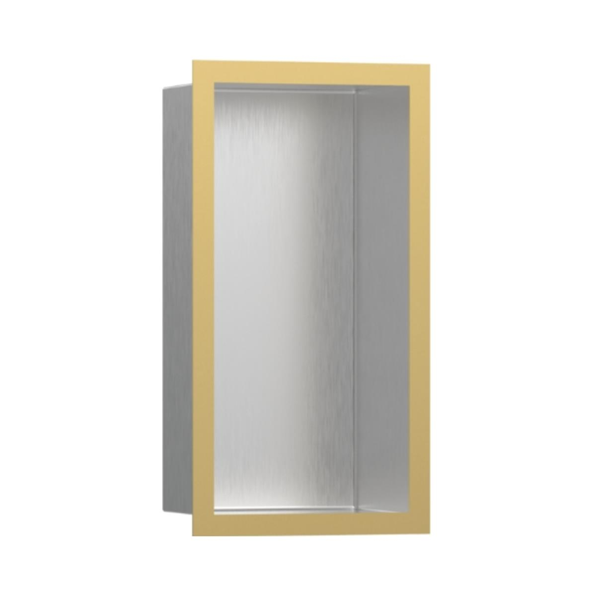 Hansgrohe XtraStoris Individual Duvar nişi Paslanmaz Çelik tasarım çerçeveli 300/150/100 Parlak Altın Optik