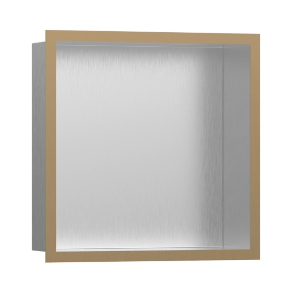 Hansgrohe XtraStoris Individual Duvar nişi Paslanmaz Çelik tasarım çerçeveli 300/300/100 Mat Bronz
