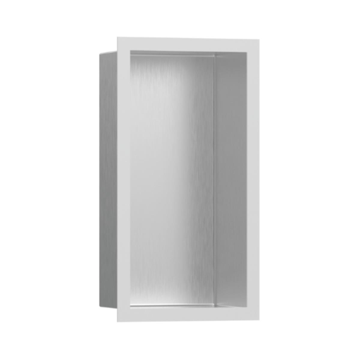 Hansgrohe XtraStoris Individual Duvar nişi Paslanmaz Çelik tasarım çerçeveli 300/150/100 Satin Beyaz