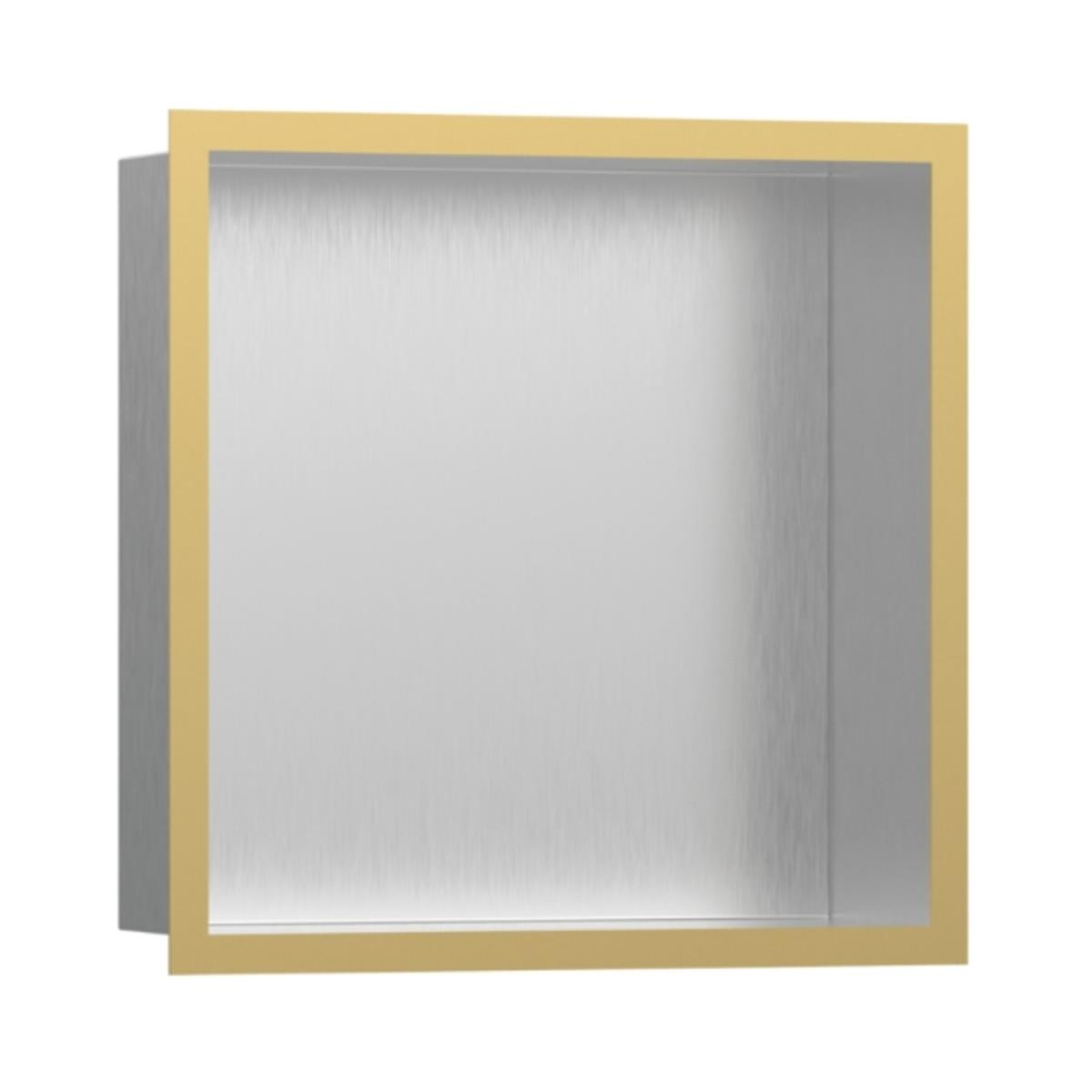 Hansgrohe XtraStoris Individual Duvar nişi Paslanmaz Çelik tasarım çerçeveli 300/300/100 Parlak Altın Optik