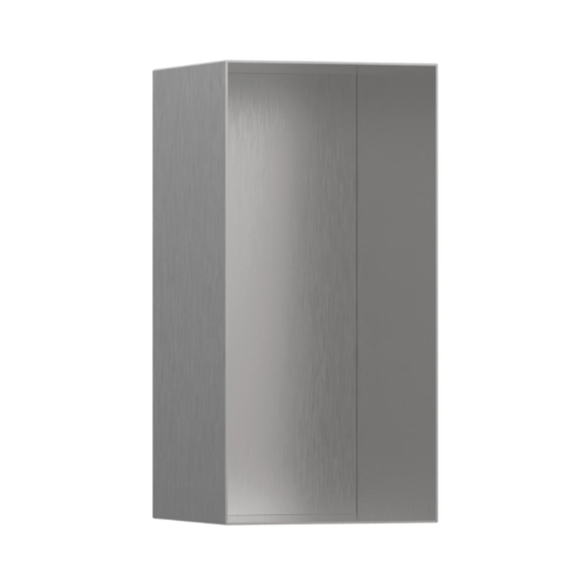Hansgrohe XtraStoris Minimalistic Duvar nişi açık çerçeveli 300/150/140 Mat Paslanmaz Çelik