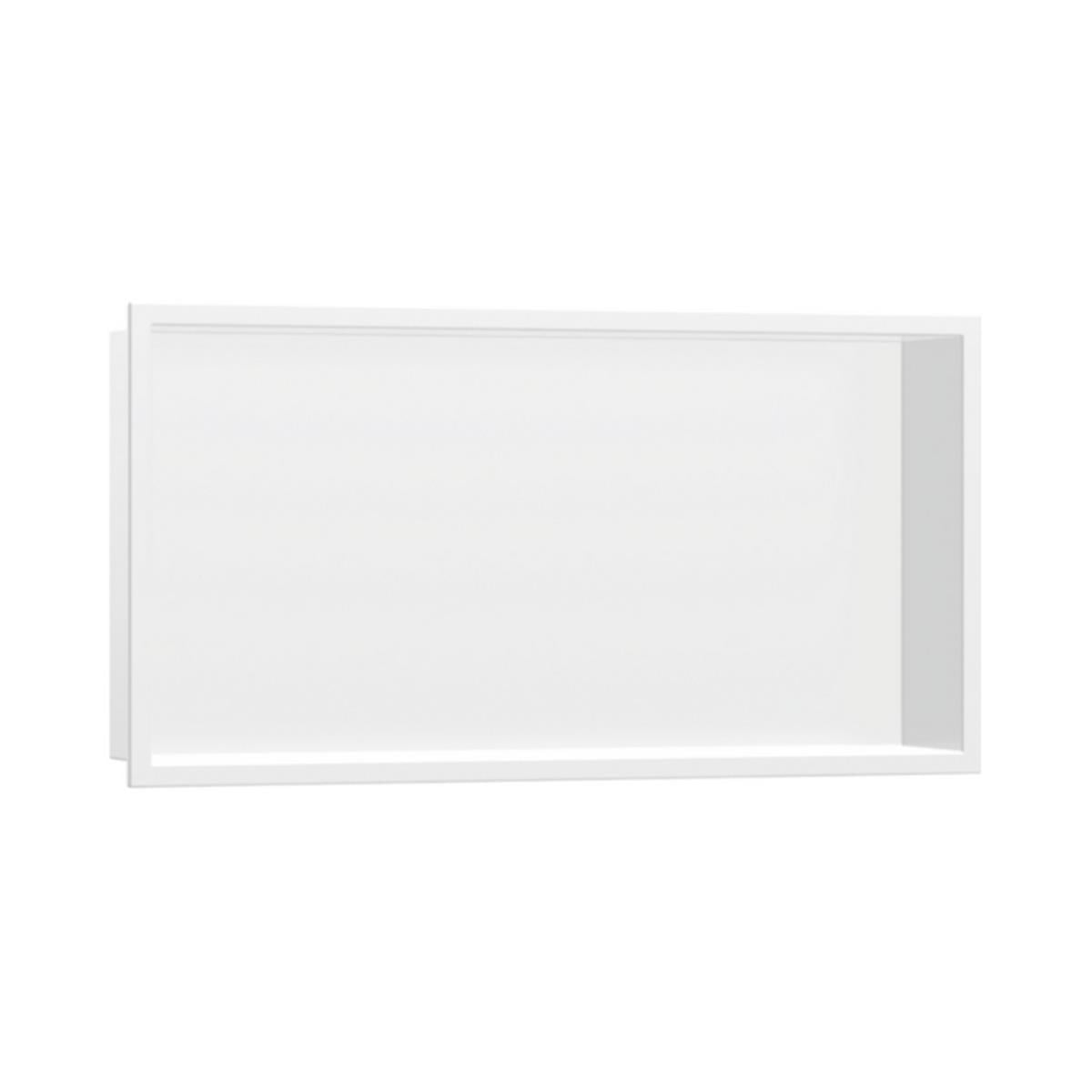 Hansgrohe XtraStoris Original Duvar nişi entegre çerçeveli 300/600/100 Satin Beyaz