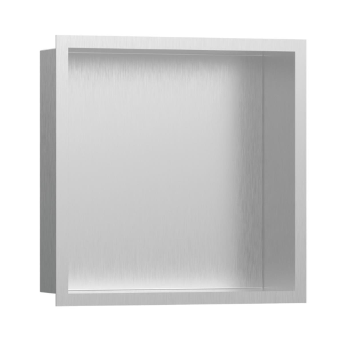 Hansgrohe XtraStoris Individual Duvar nişi Paslanmaz Çelik tasarım çerçeveli 300/300/100 Mat Paslanmaz Çelik