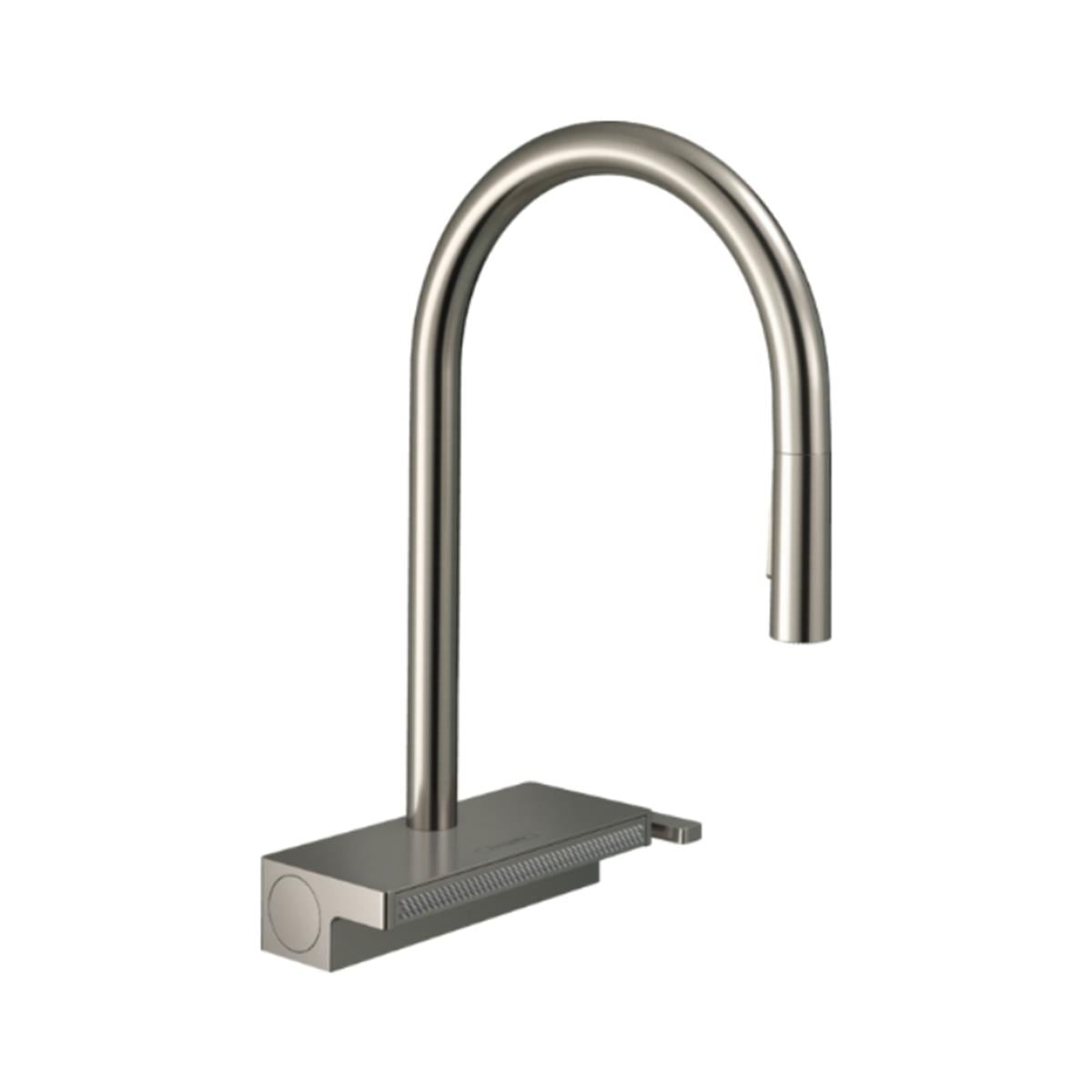 Hansgrohe Aquno Select M81 Tek kollu eviye Bataryası 170, çekilebilir el Duşu, 3jet, sBox Paslanmaz Çelik