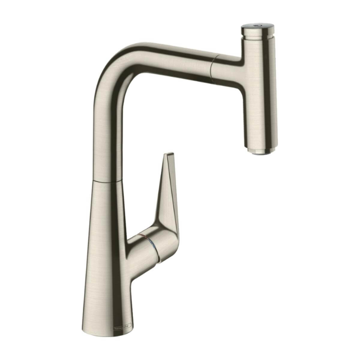 Hansgrohe Talis Select M51 Tek Kollu Eviye Bataryası 220, Çekilebilir Gaga, 1jet Paslanmaz ÇElik