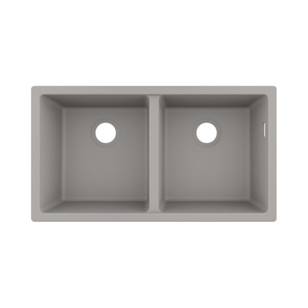 Hansgrohe S510-U770 SilicaTec Tezgahaltı Granit Eviye 380/370 Beton Grisi