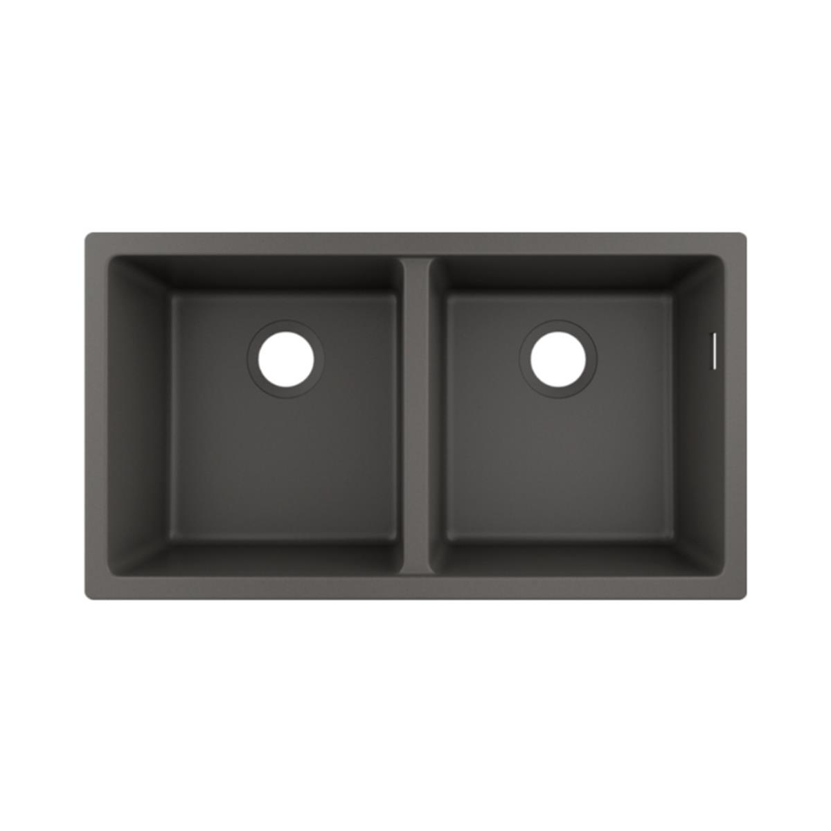 Hansgrohe S510-U770 SilicaTec Tezgahaltı Granit Eviye 380/370 Taş Grisi