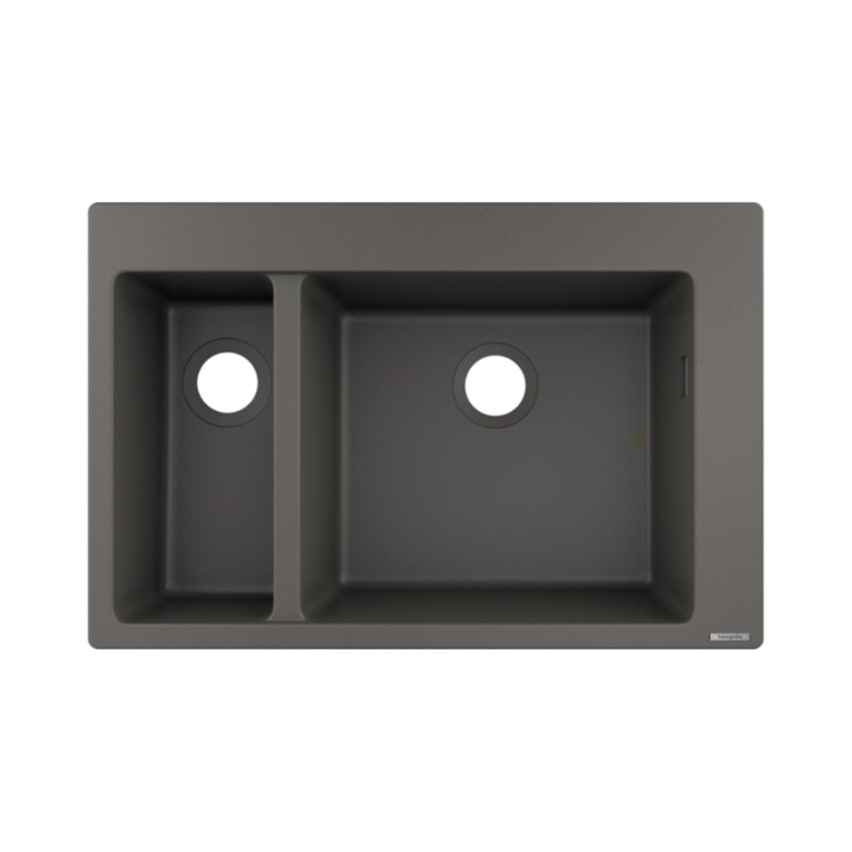 Hansgrohe S510-F635 SilicaTec Ankastre Granit Eviye 180/450 Taş Grisi