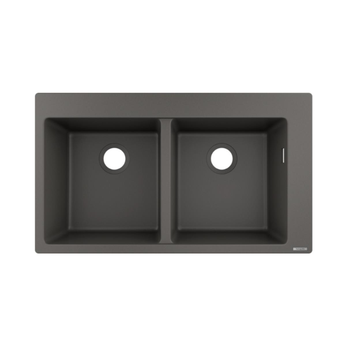 Hansgrohe S510-F770 SilicaTec Ankastre Granit Eviye 370/370 Taş Grisi