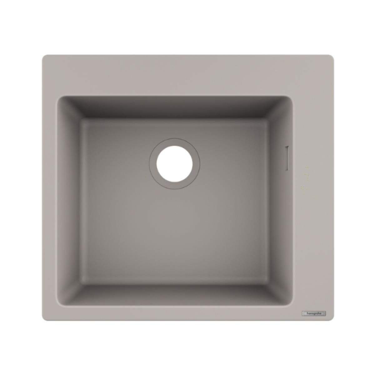 Hansgrohe S510-F450 SilicaTec Ankastre Granit Eviye 450 Beton Grisi