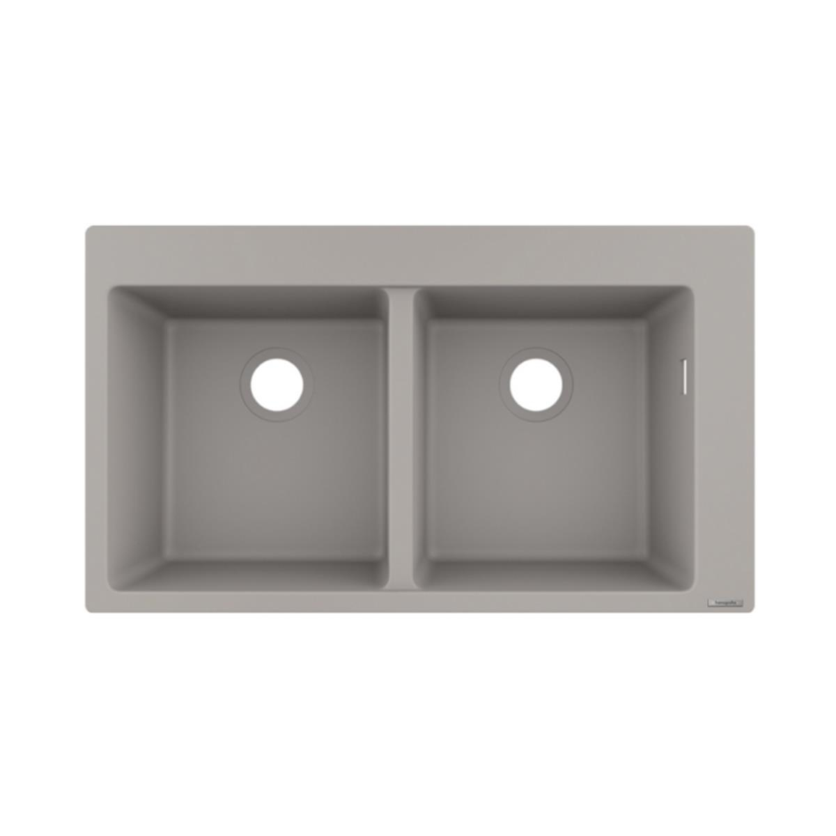 Hansgrohe S510-F770 SilicaTec Ankastre Granit Eviye 370/370 Beton Grisi