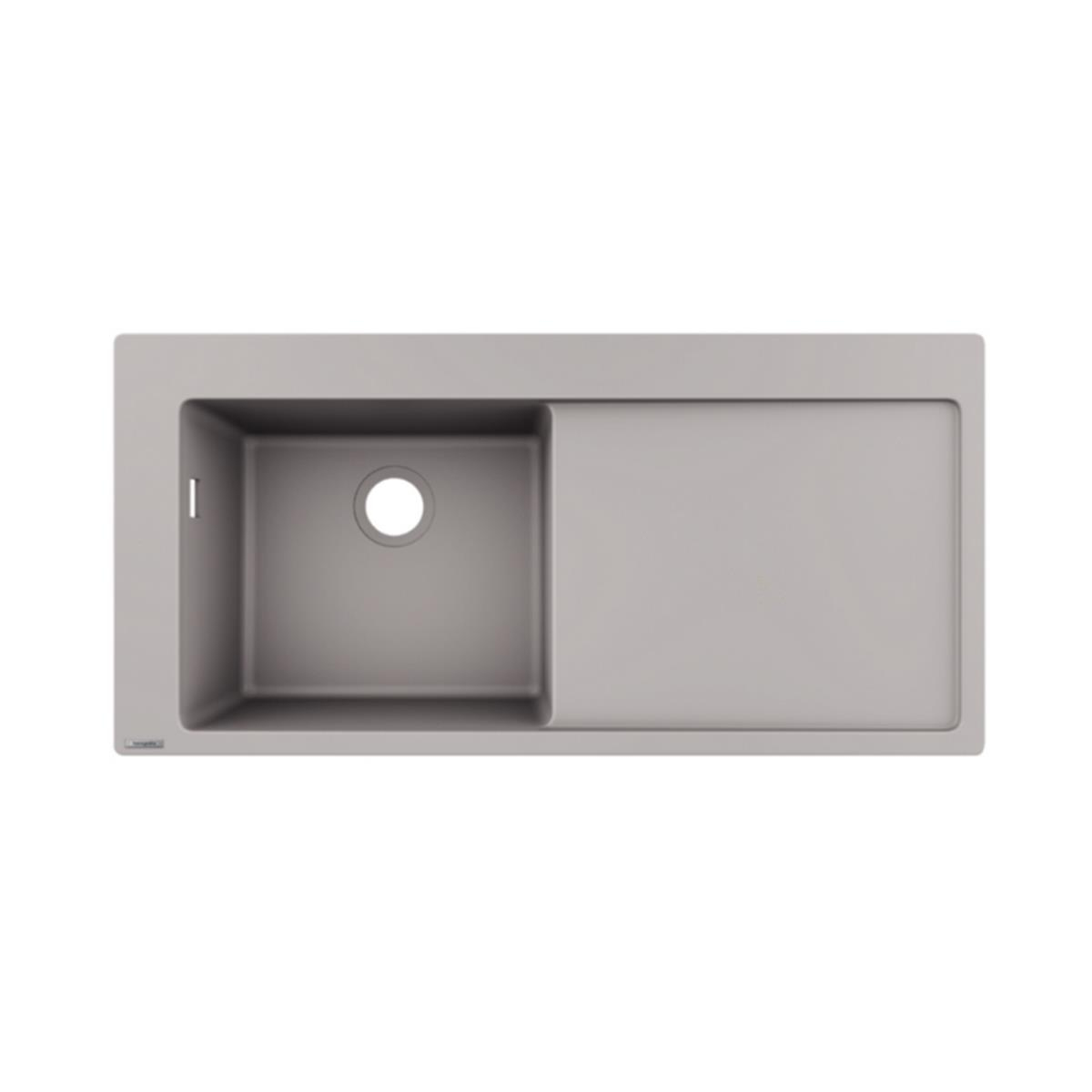 Hansgrohe S5110-F450 SilicaTec Ankastre Granit Eviye 450 Damlalıklı Beton Grisi
