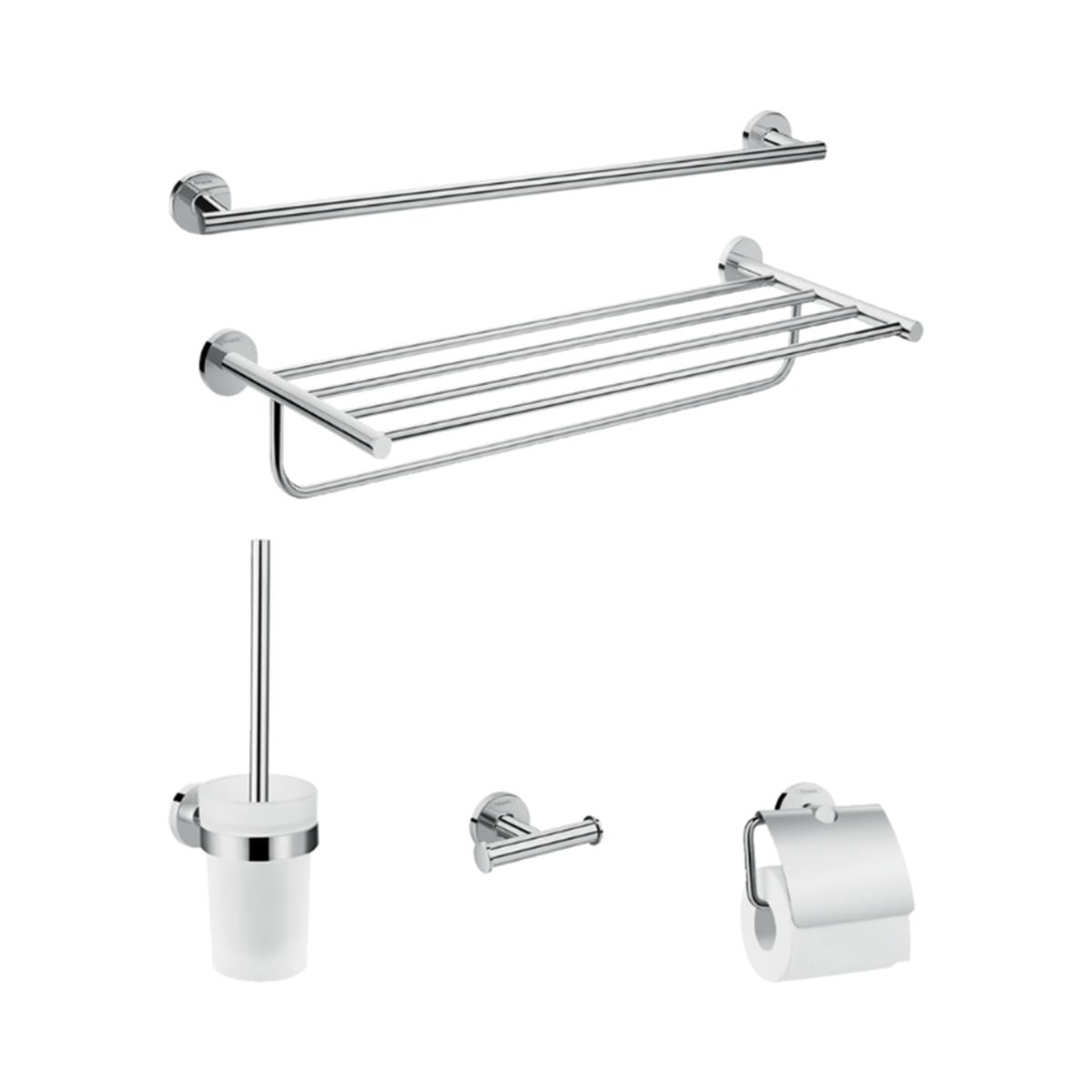 Hansgrohe Logis Universal Banyo Aksesuar Seti 5 Parça Krom