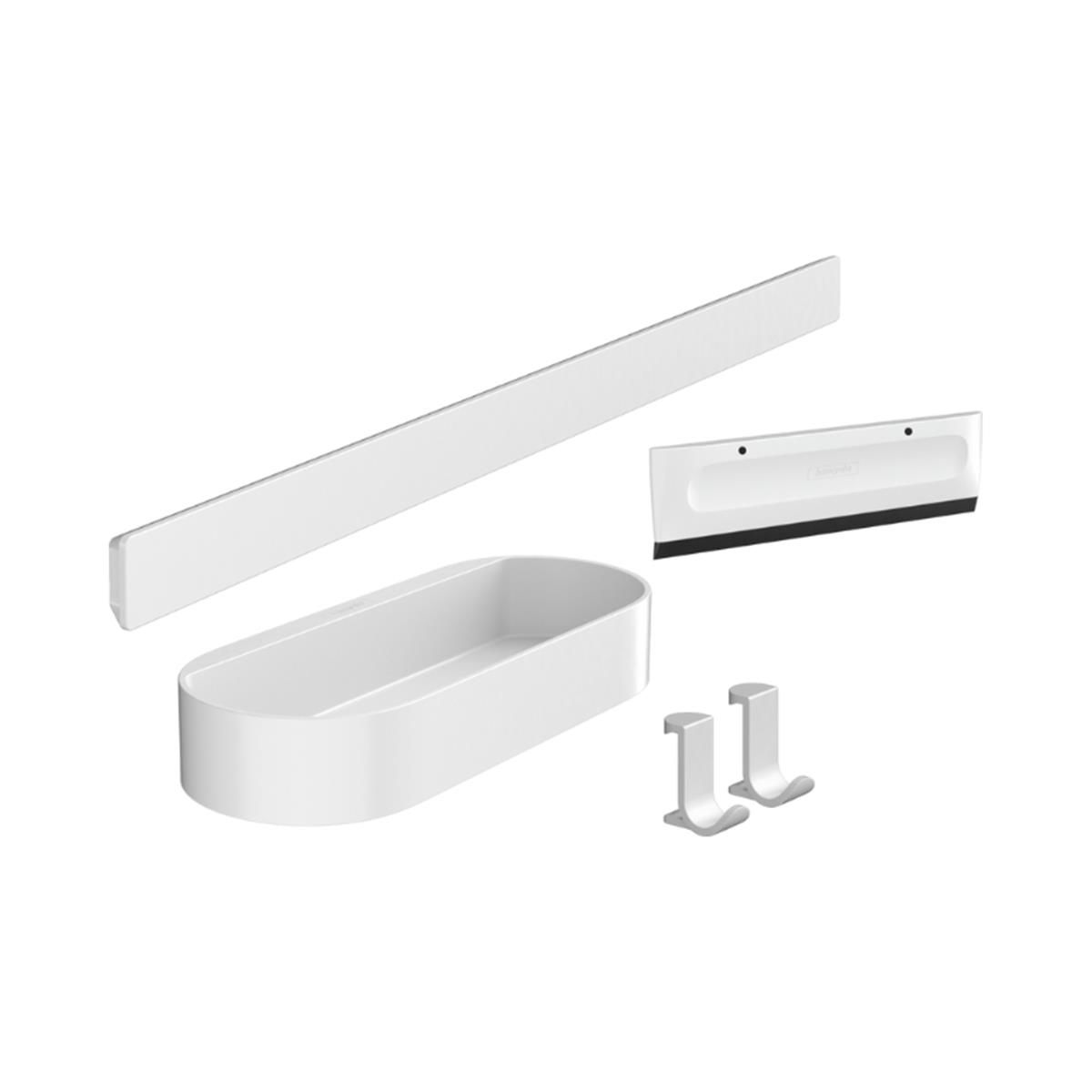 Hansgrohe WallStoris Duş Paketi 4 Parça Satin Beyaz
