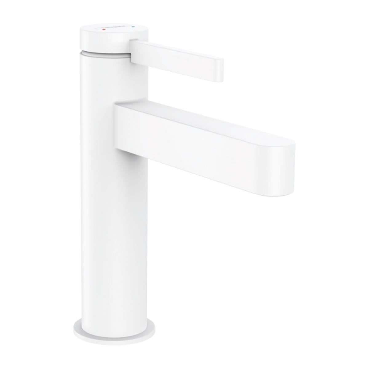 Hansgrohe Finoris Tek Kollu Lavabo Bataryası 110 Kumandalı Satin Beyaz