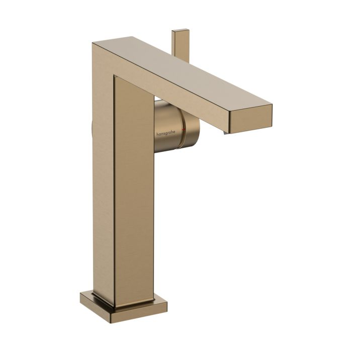 HANSGROHE TECTURİS E 150 FİNE COOLSTART BAS-AÇ GİDER SETİ İLE MAT BRONZ TEK KOLLU LAVABO BATARYASI