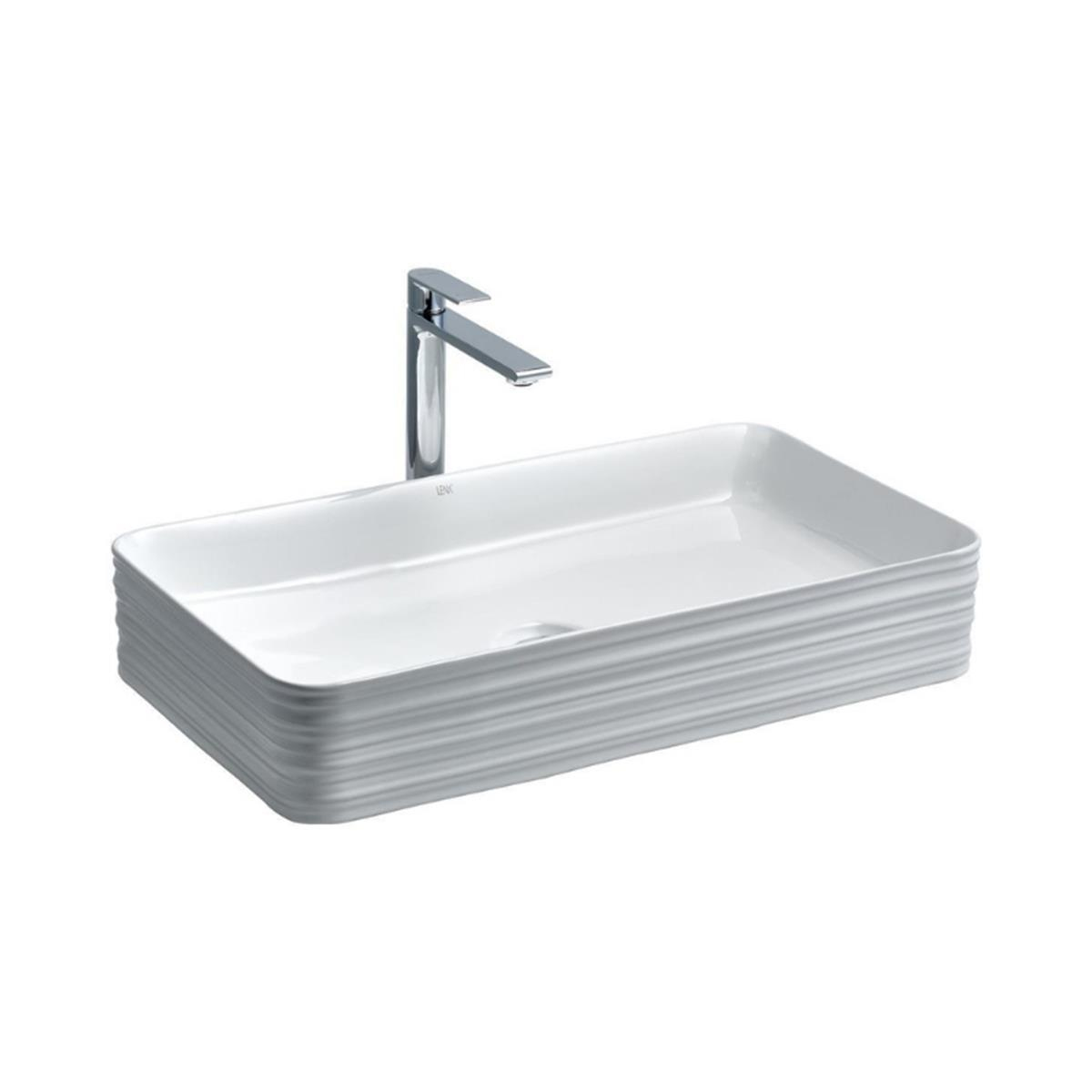 Lena E-2106 Tezgah Üstü Porselen Lavabo Beyaz