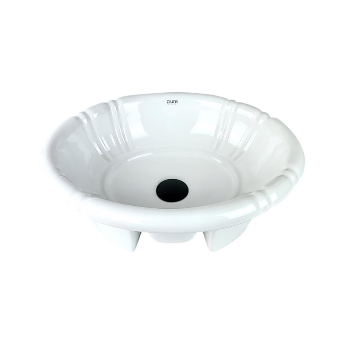 Pure Concept Beyaz Yarı Ankastre Hilton Lavabo