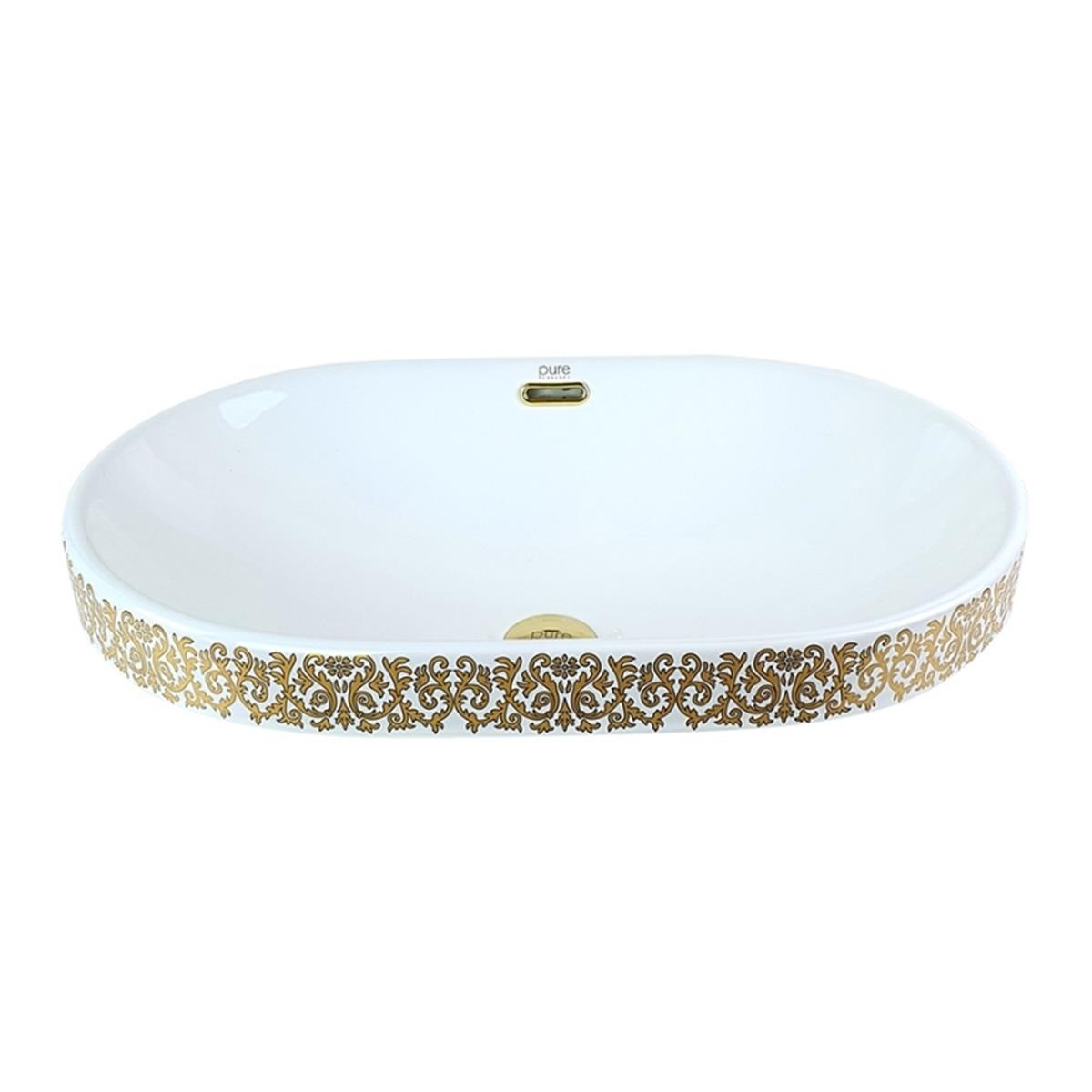 Pure Concept Beyaz Altın Yarı Ankastre Lavabo
