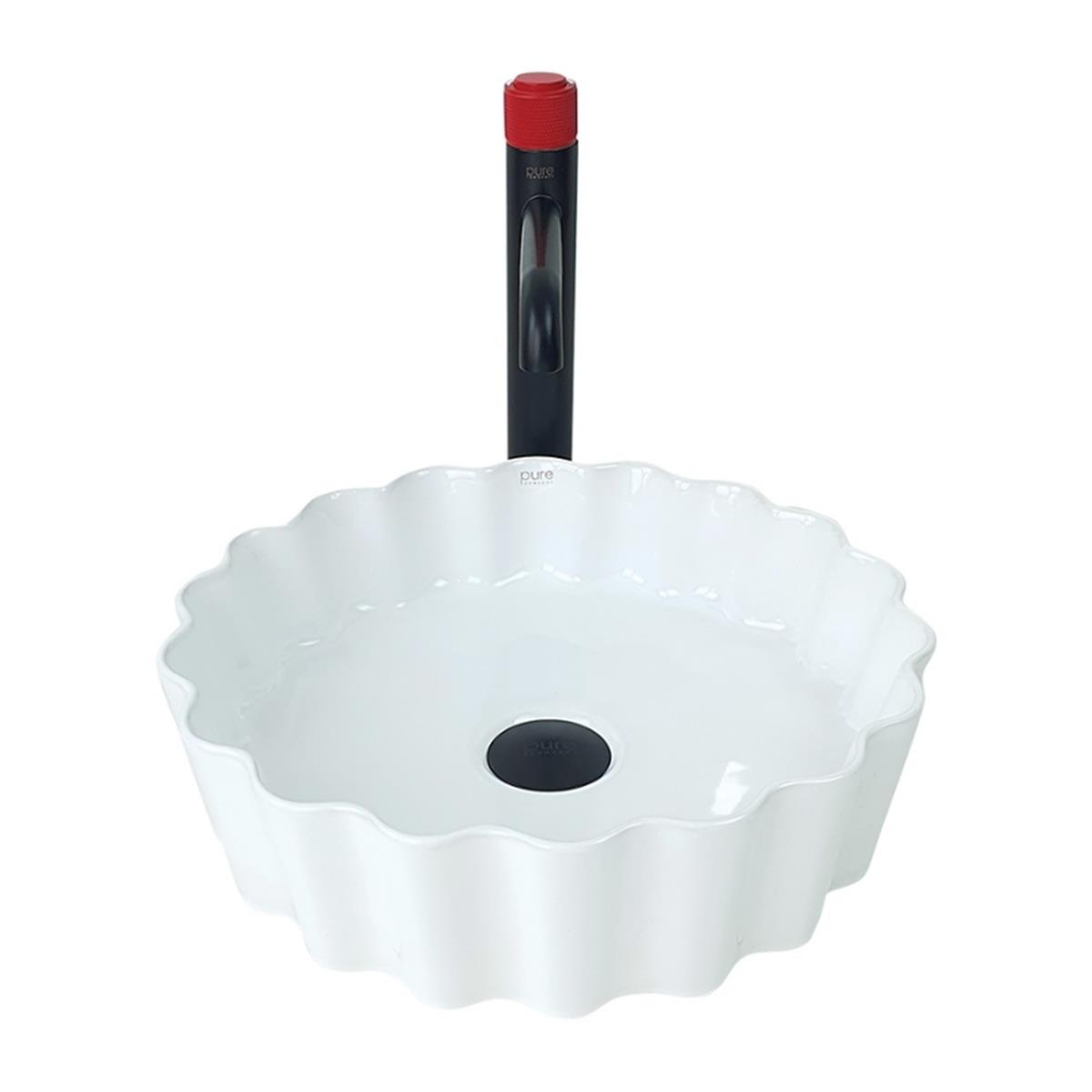 Pure Concept Beyaz Tezgah Üstü Çanak Lavabo