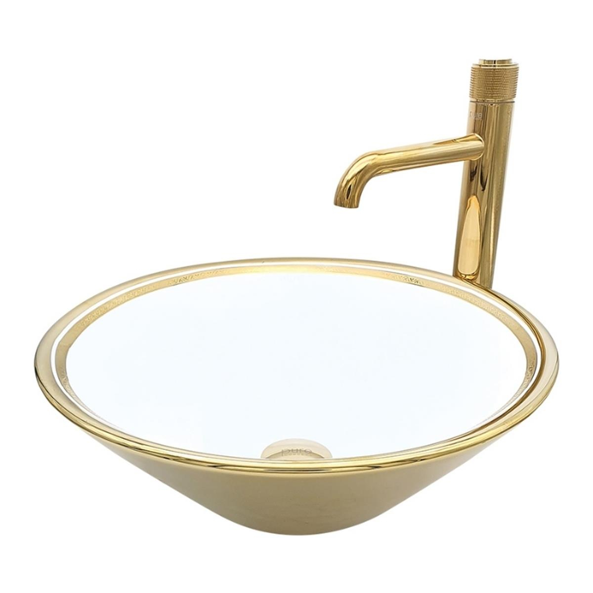 Pure Concept Ufo Altın Çanak Lavabo