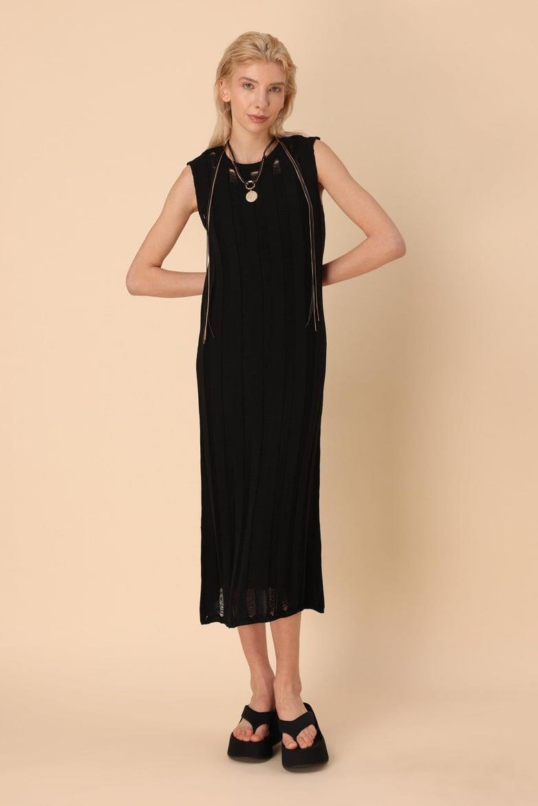 S4K2679Annet Ajurlu Midi Elbise 2679-0025