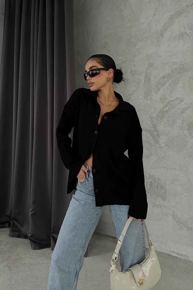 S4K6063Anya Oversize Gabardin Ceket 6063-8