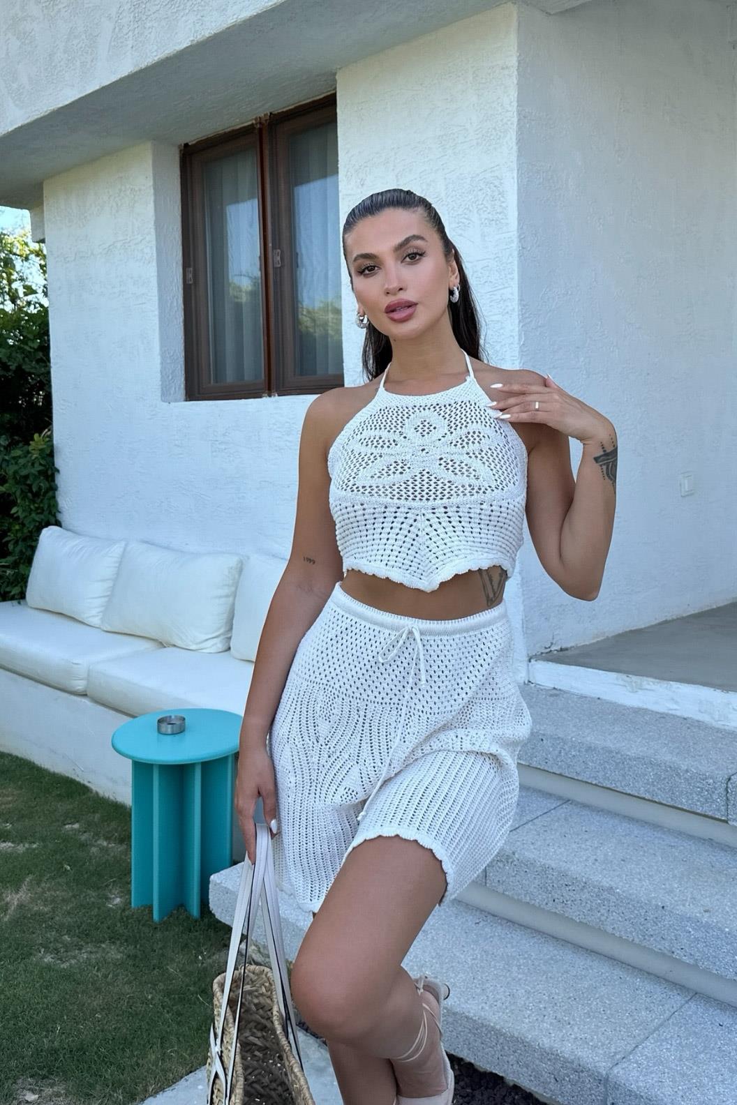 S4Y9873Jelly Nakış Detay Kroşe Takım 9873