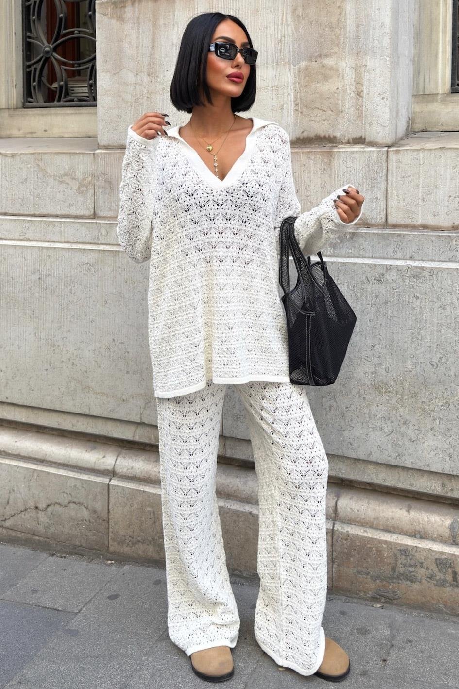 S5K9885Nolan Ensemble pantalon ajouré Regular 9885