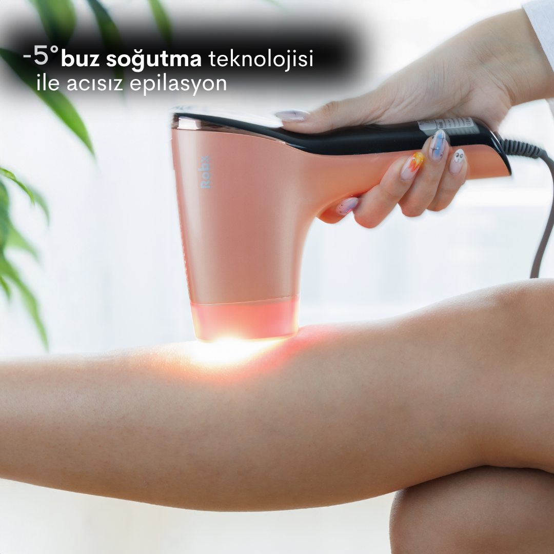 Robx A05 Ipl 3 Milyon Atım Akıllı Cilt Tanıma Ultra Seri Atım 3 Başlık Vücut Yüz Bikini Ipl Cihaz 