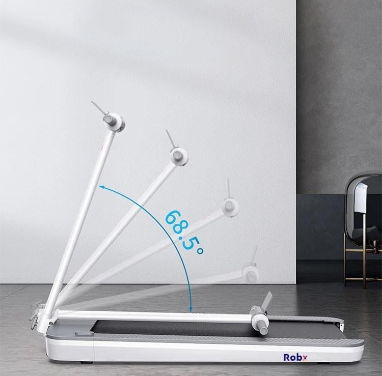 Robx E7 Katlanabilir 0-12km Hız Bluetooth Bağlantı 120kg Taşıma Dokunmatik Panel Koşu Bandı