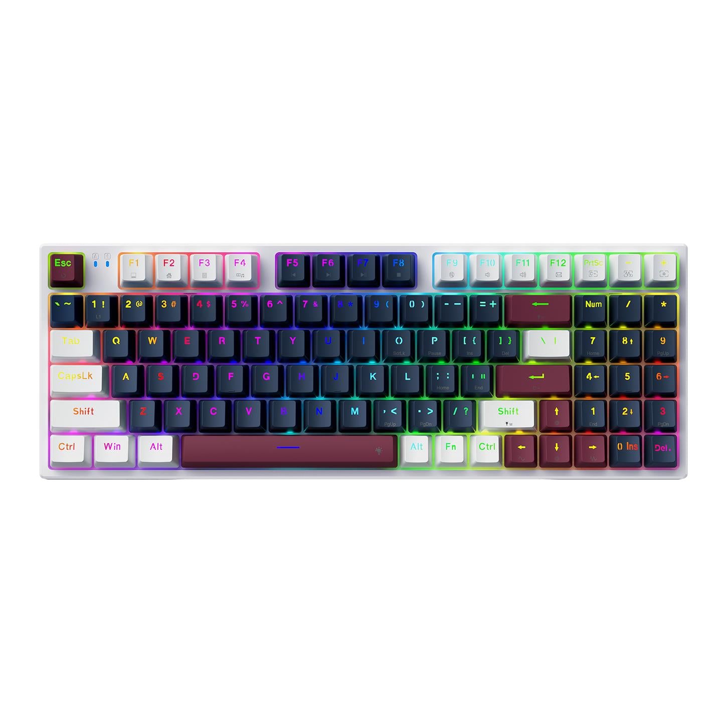Machenike K500 Pro-B94 Kablolu Silver Switch RGB Mavi Gaming Klavye