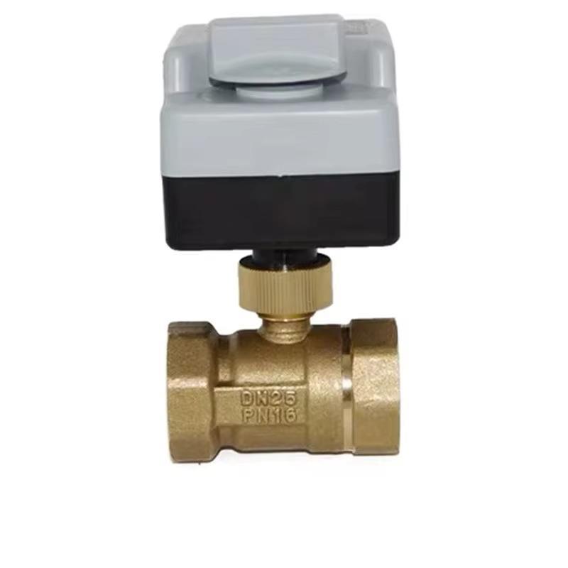  Pirinç motorlu bilyalı 2 Çıkışlı vana DN 15