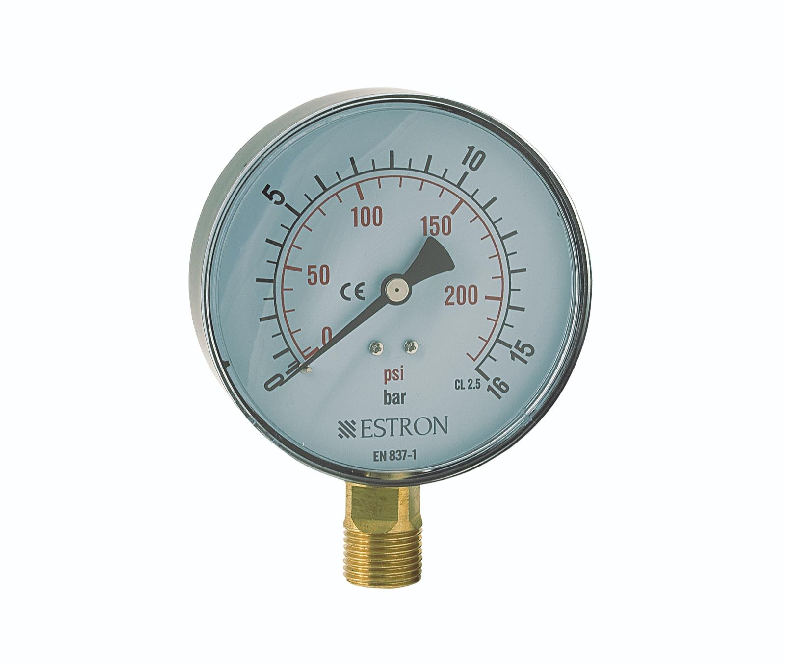 Manamotre 100mm 0-16 Bar Yeni Tip