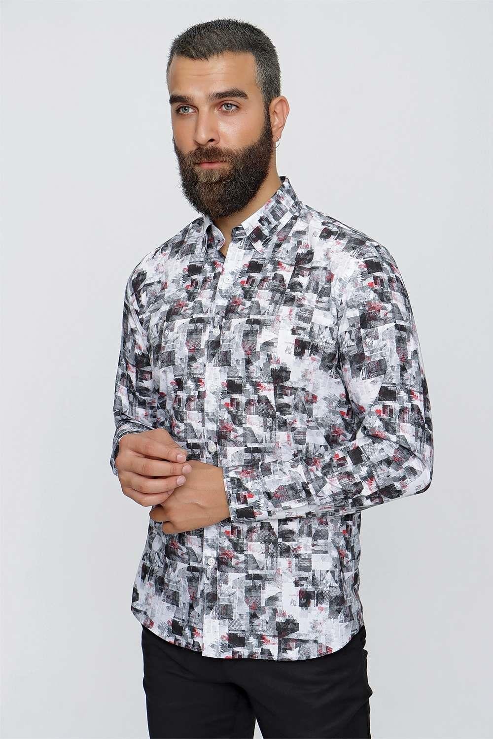G 1508 Slim Fit Füme Spor Gömlek