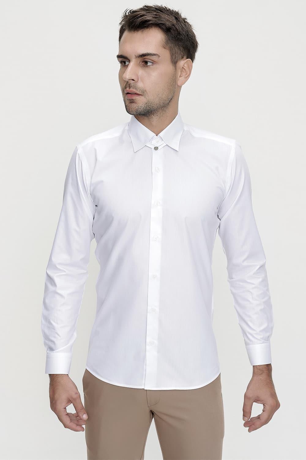 GK 622 Beyaz Klasik Gömlek