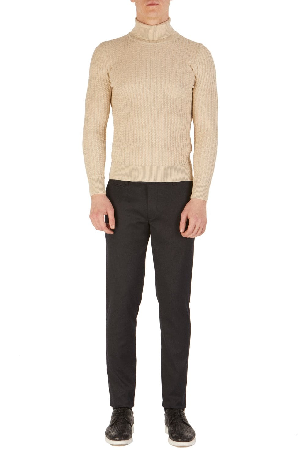 Slim Fit Pilesiz Yan Cepli Esnek Pamuklu Lacivert Pantolon P 1052