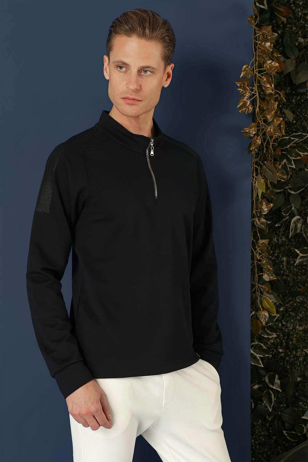 SWT 012 SWEA Slim Fit Lacivert Spor 47 - Sweatshırt