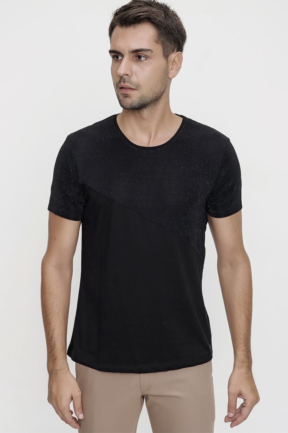 TS 794 Slim Fit Siyah Spor T-Shirt