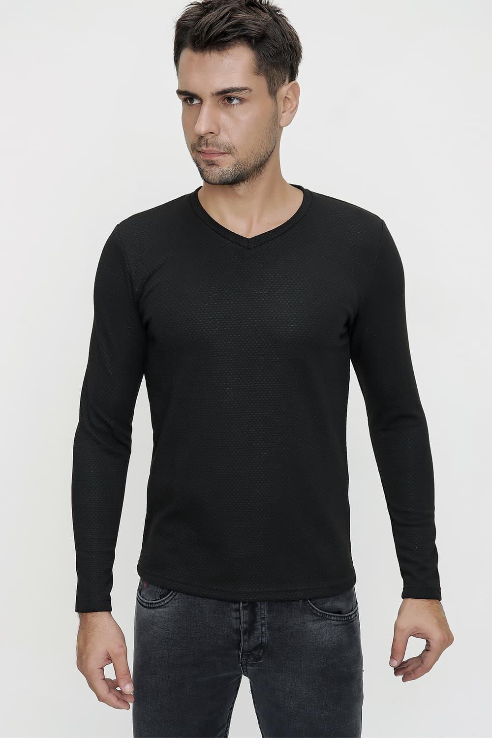 Ts 815 Slim Fit Siyah Basic Tişört