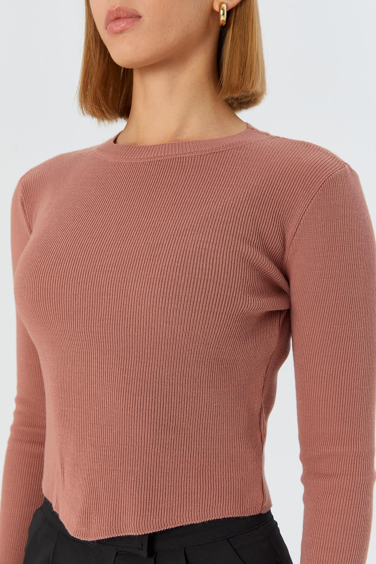 Basic Fitilli Triko GUL KURUSU