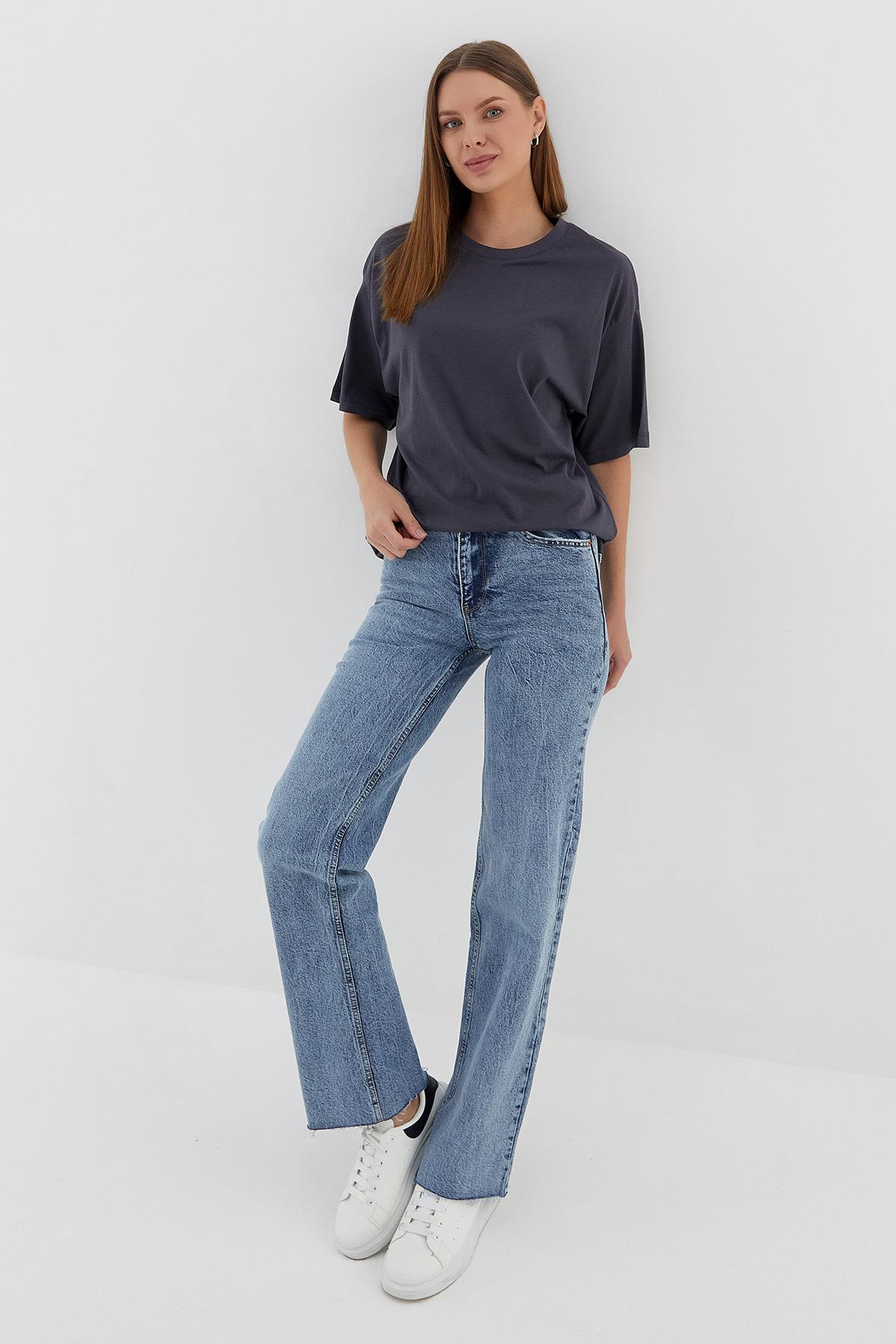 Basic Oversize Tshirt ANTRASIT