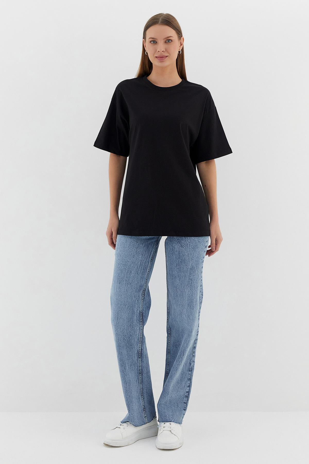 Basic Oversize Tshirt SIYAH