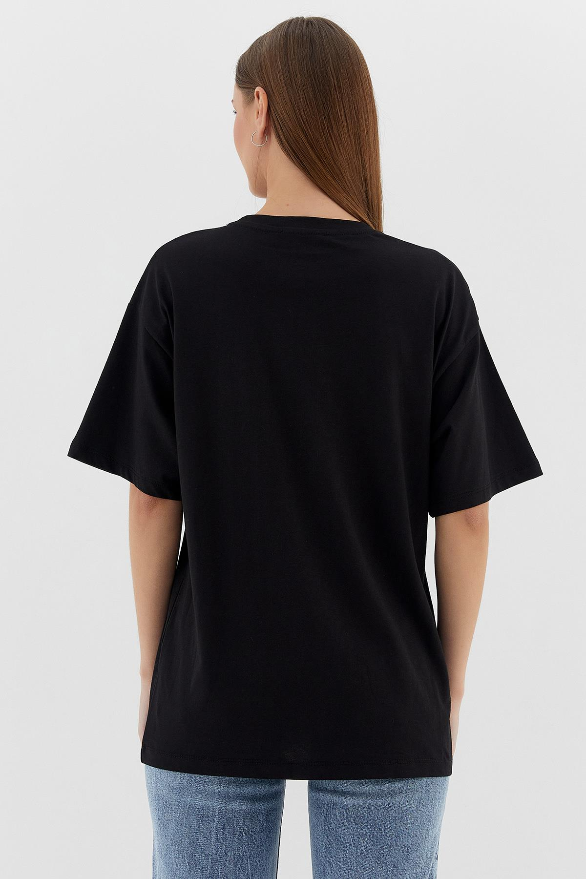 Basic Oversize Tshirt SIYAH
