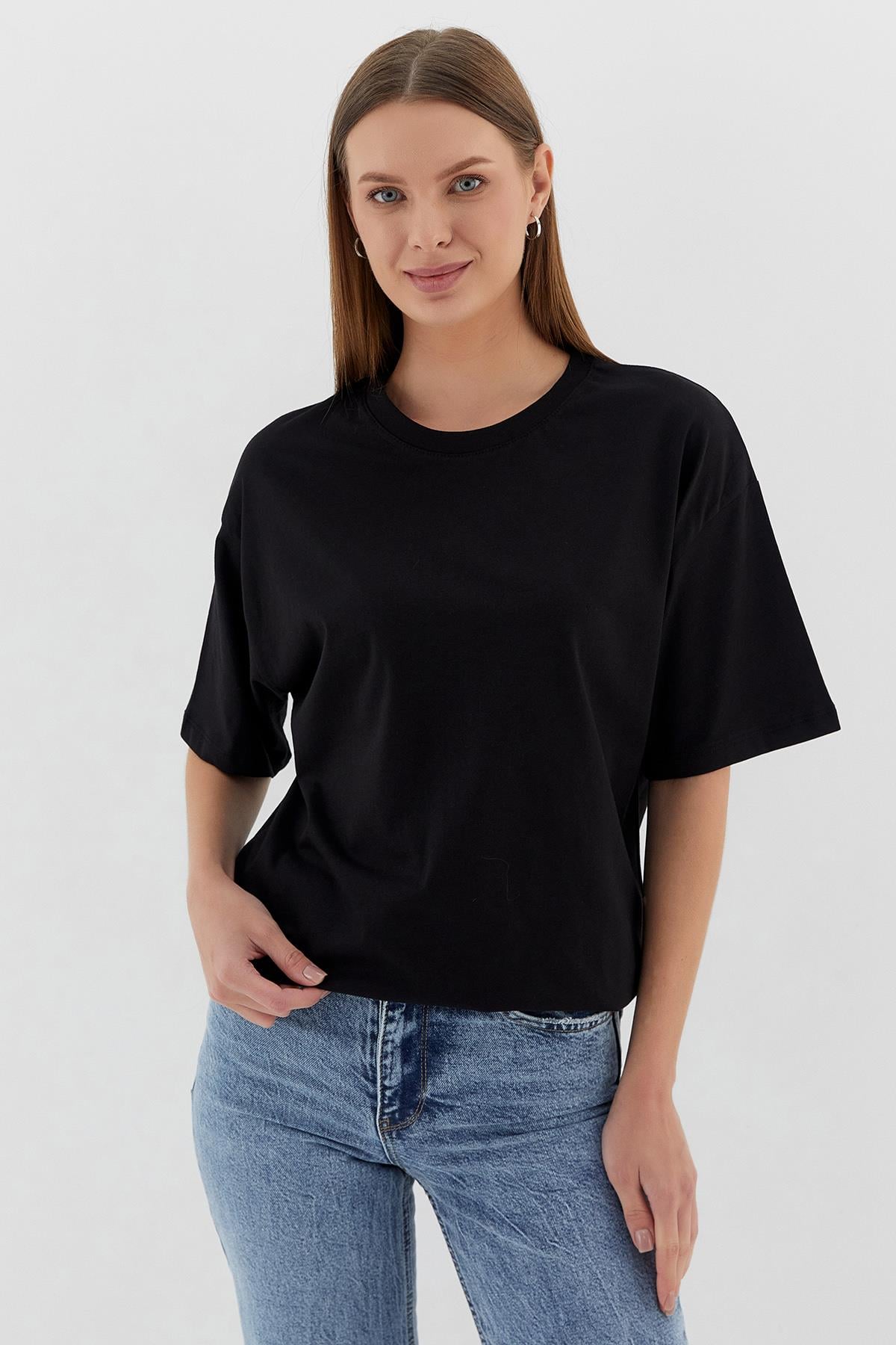 Basic Oversize Tshirt SIYAH