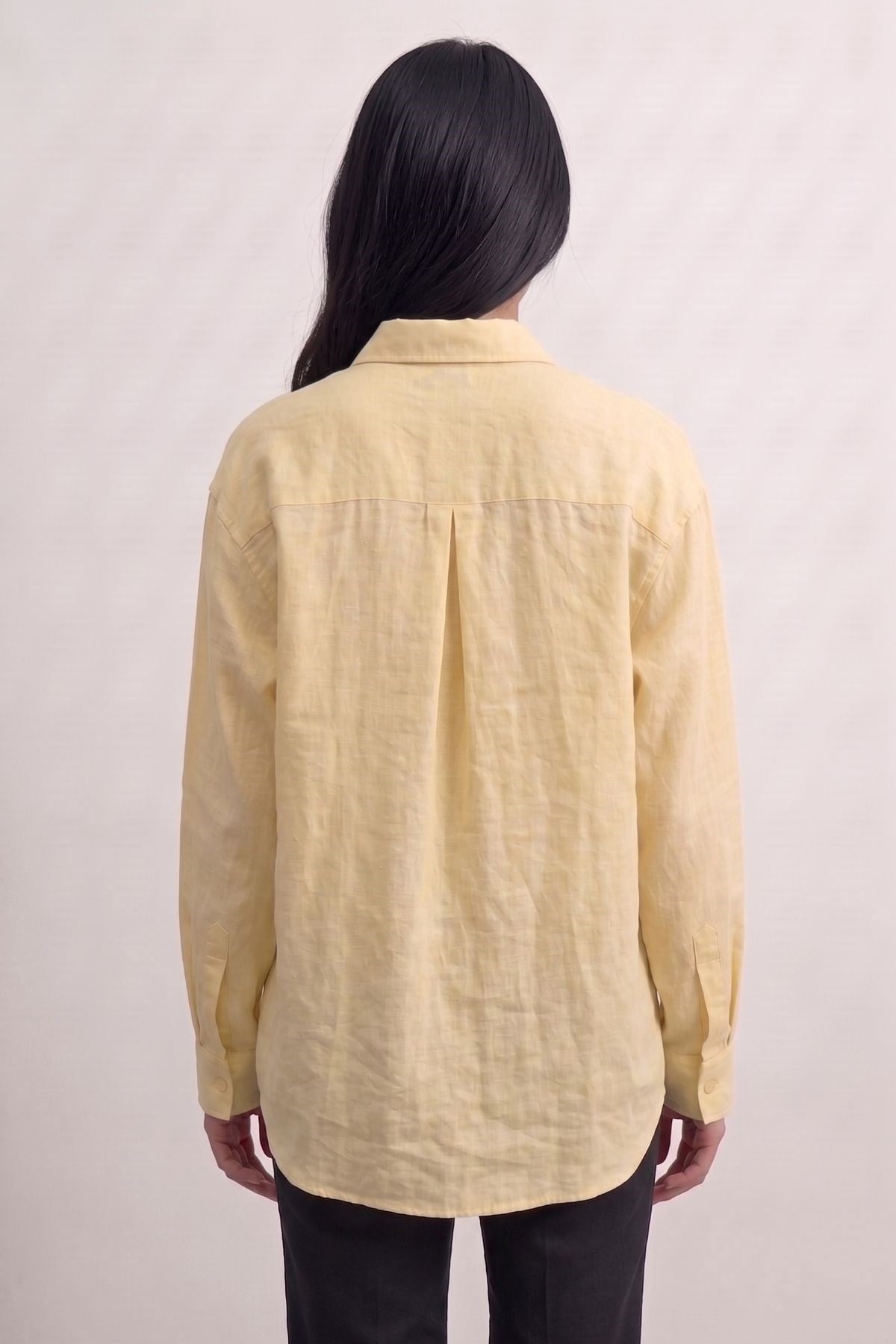 Cepli Oversize Gömlek SARI