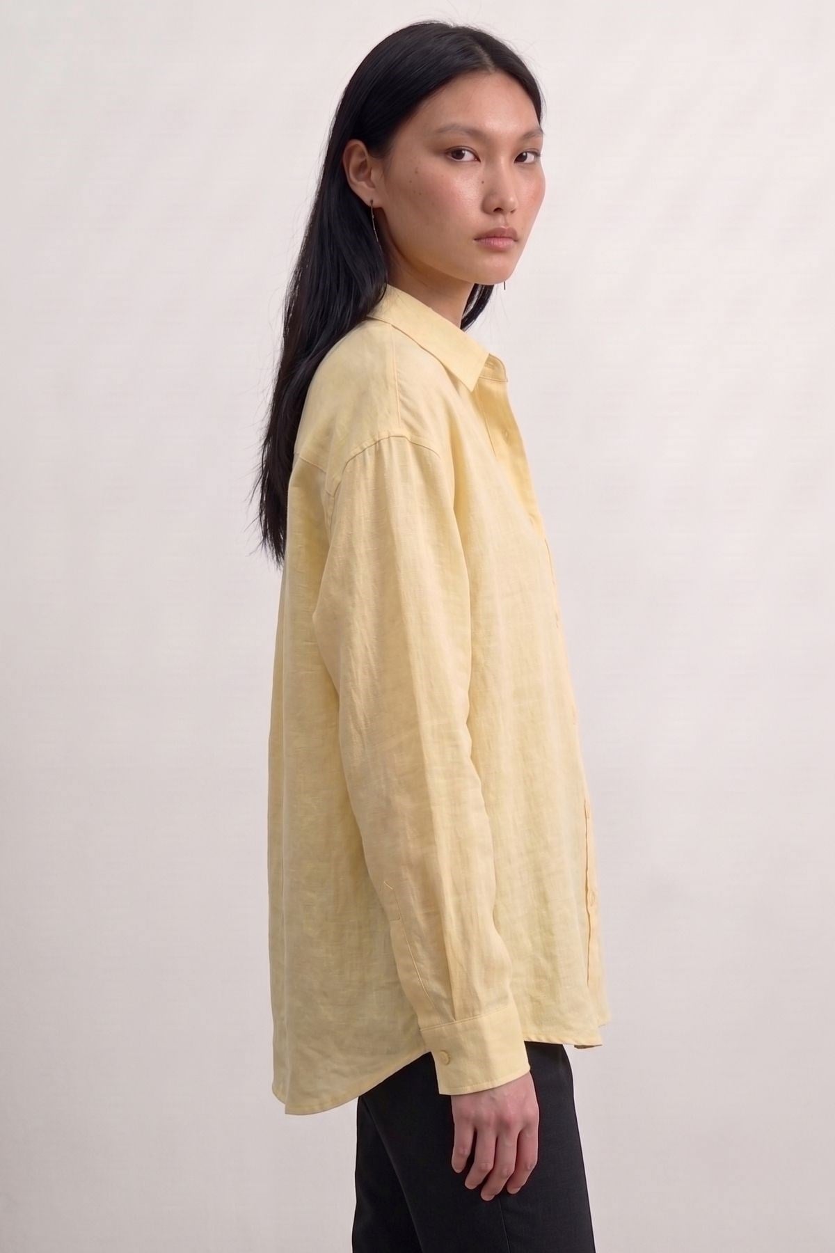 Cepli Oversize Gömlek SARI