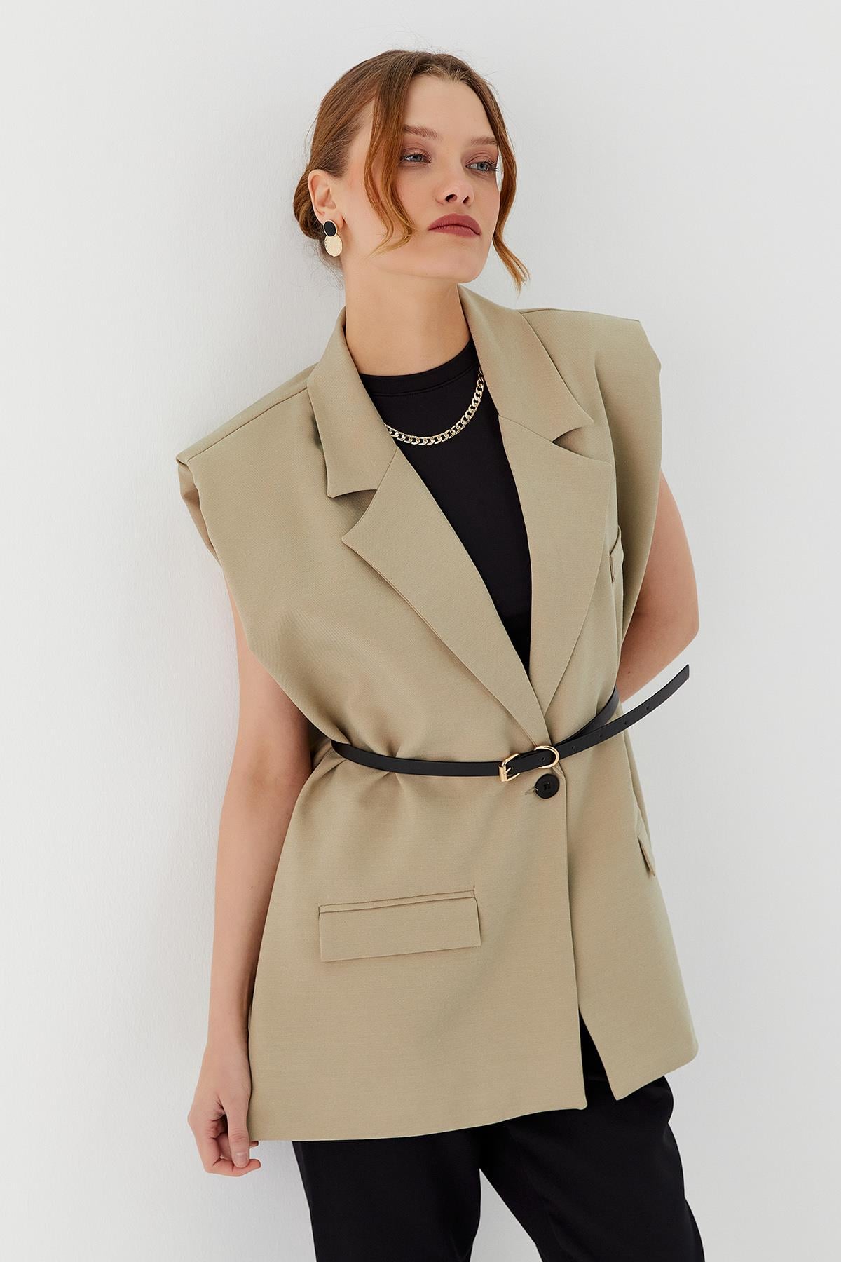 Oversize Blazer Yelek CAGLA